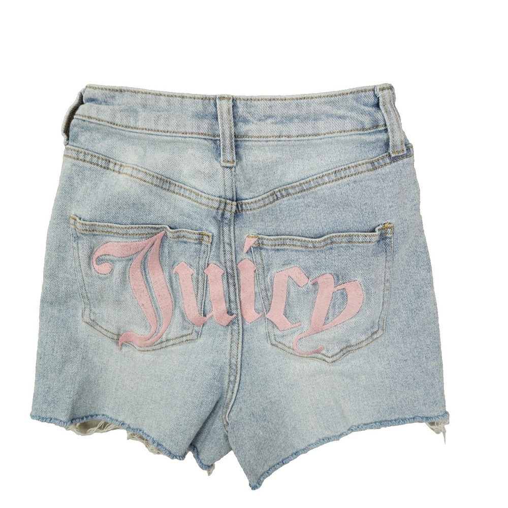 Juicy Couture Vintage Y2K Embroidered Back Cut Off Shorts Women's 0/24